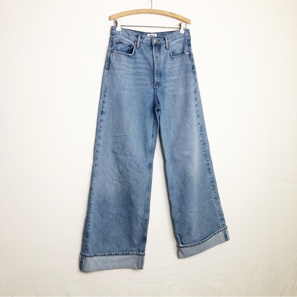 Agolde Dame wide leg cuffed buttonfly jeans - Picture 11 of 15